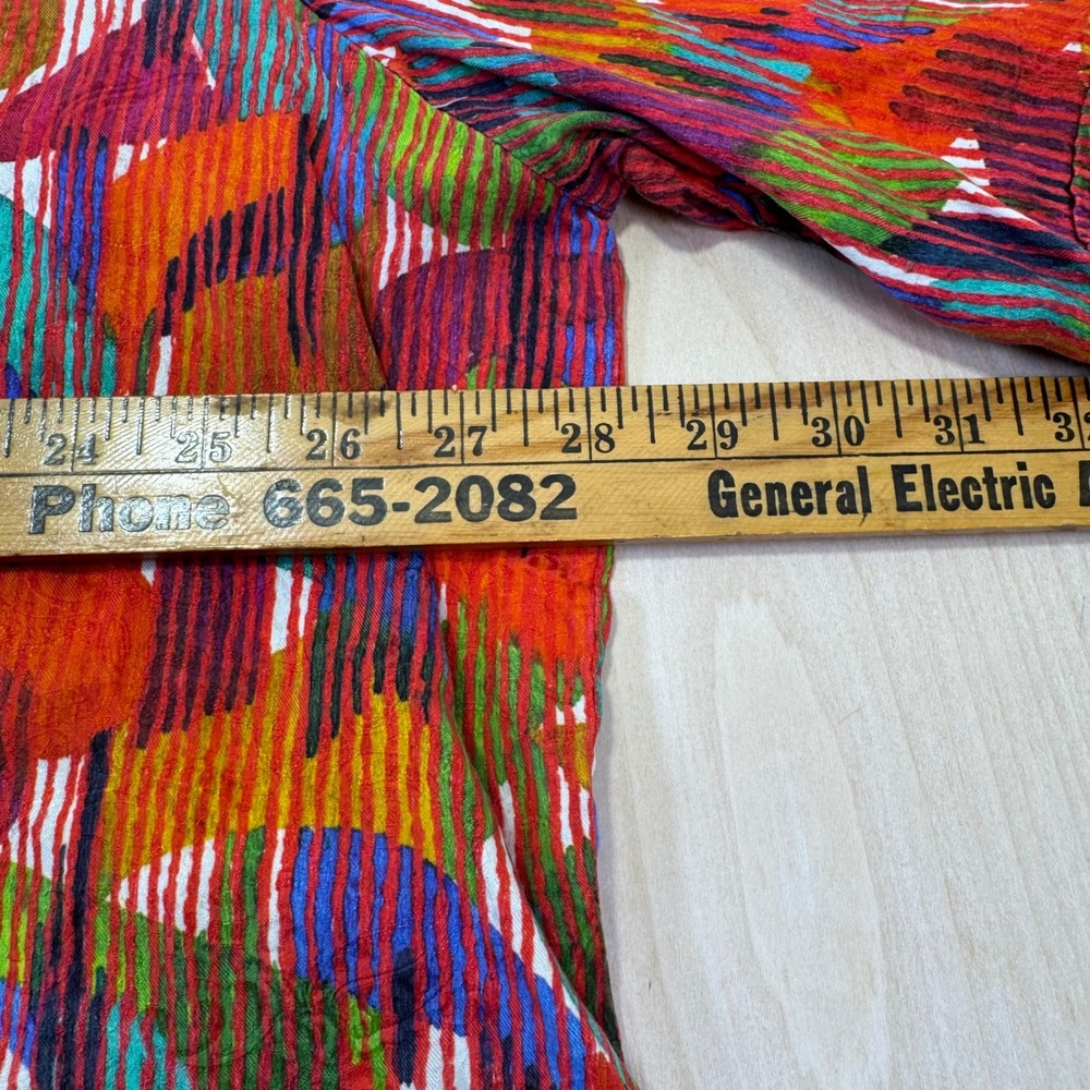 Robert Graham Gallagher 2XLT Colorful Abstract Print Short Sleeve Button Up - Picture 3 of 6
